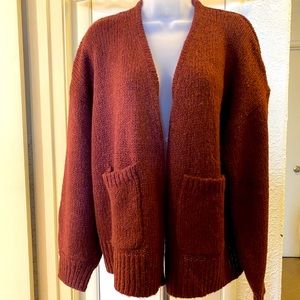 Madewell Balloon-Sleeve Cardigan Sweater